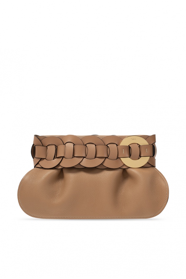 Chloé ‘Darryl’ clutch with logo